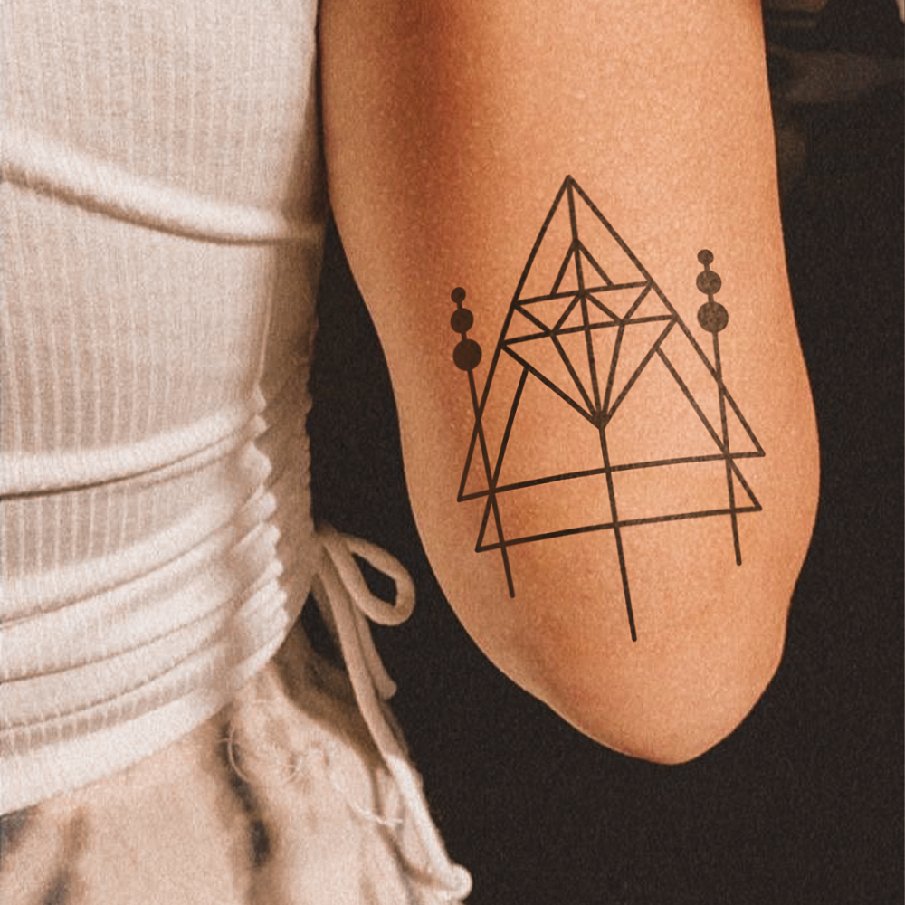 Tatuaje Diamante temporal