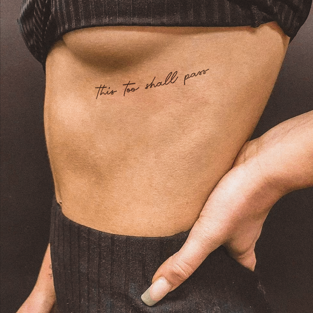 Tattoo This too shall pass