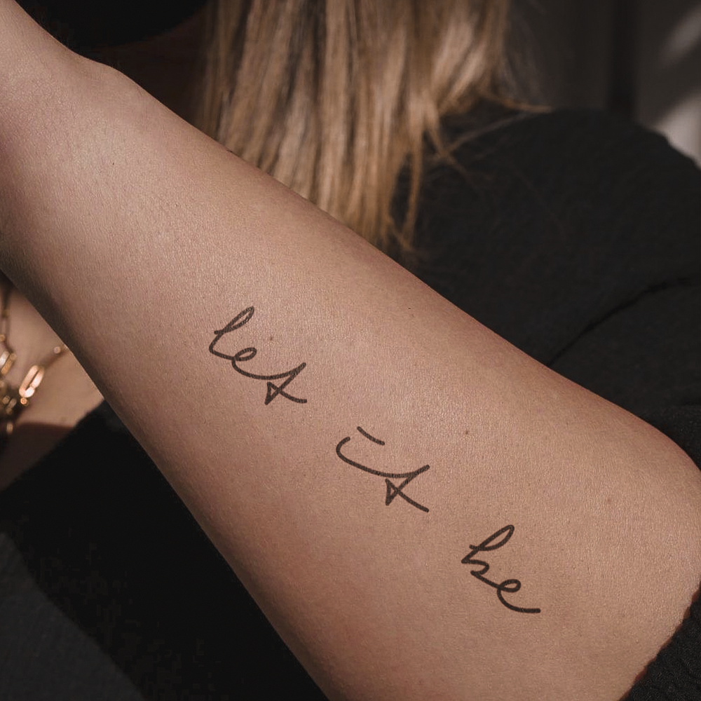 Let it be tattoo