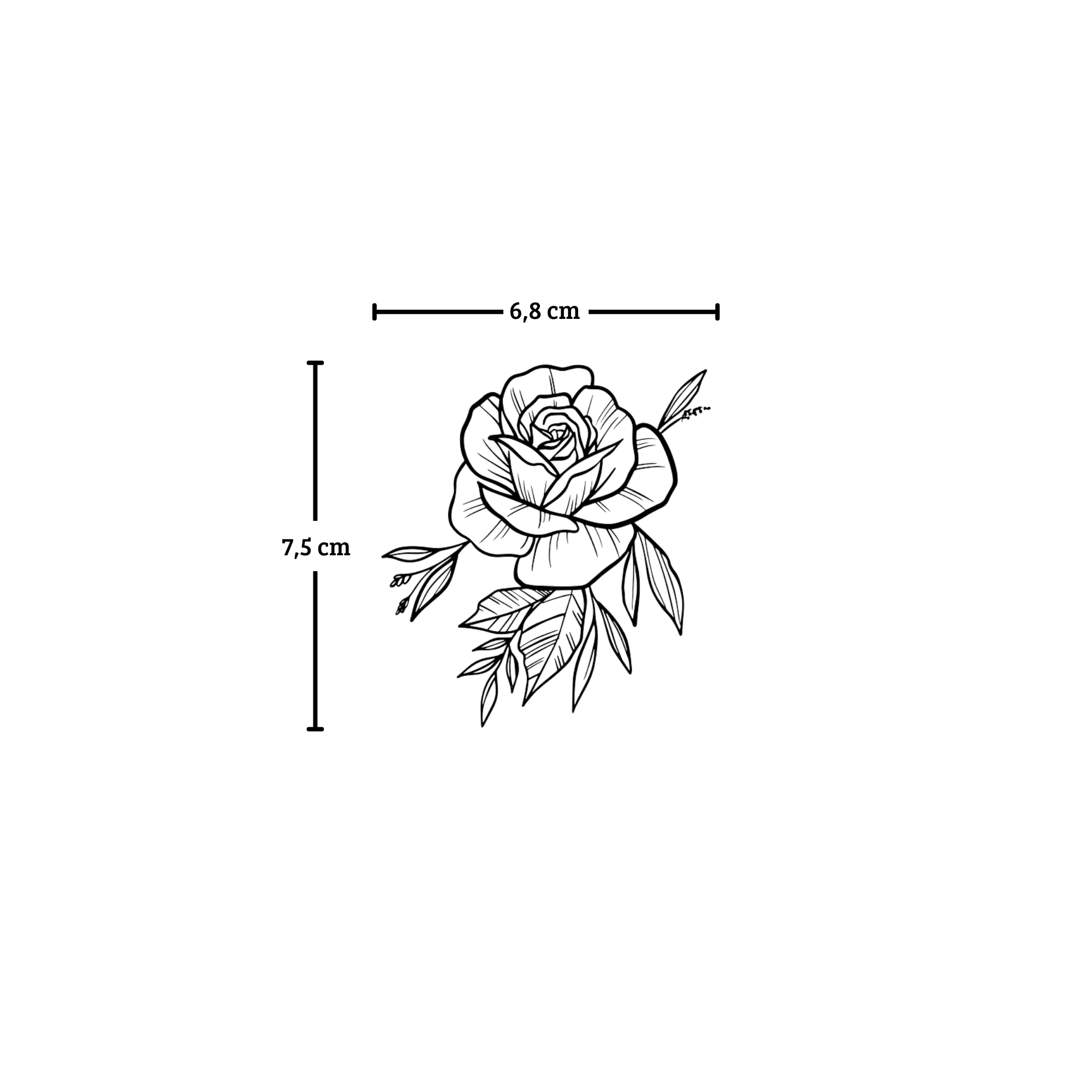 Large Rose Tattoo