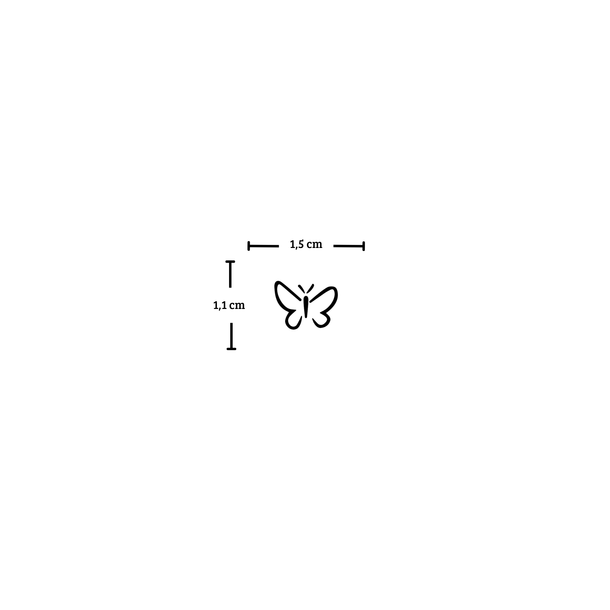 Tatuaje mariposa pequeña